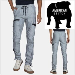 American Stitch Men's Tactical Cargo Jogger Pants. Size M